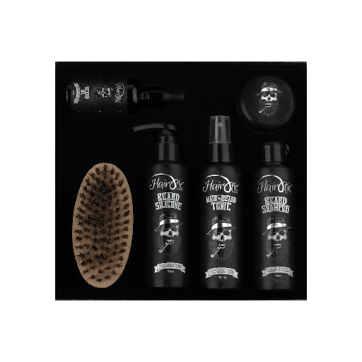 [HM-BEARDKIT-6IN1] Hairoticmen Bartpflege - 6 teiliges Komplettpaket fr Mnner